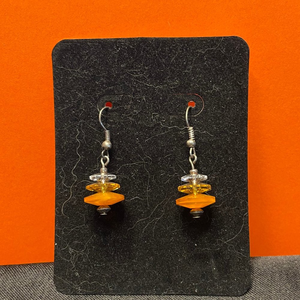 Candy Corn Halloween Earrings